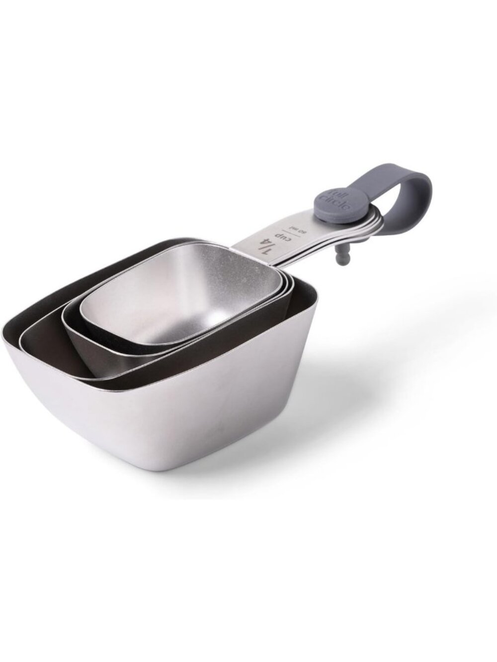 Precision Stainless Steel Measuring Cups Set - 4-Piece (¼, ⅓, ½, 1 Cup)